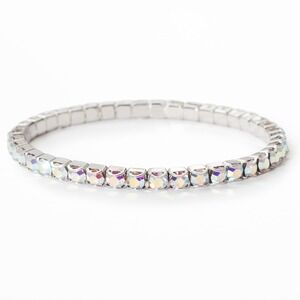 Touchstone Crystal Aurora Borealis Stretch Bracelet Crystal